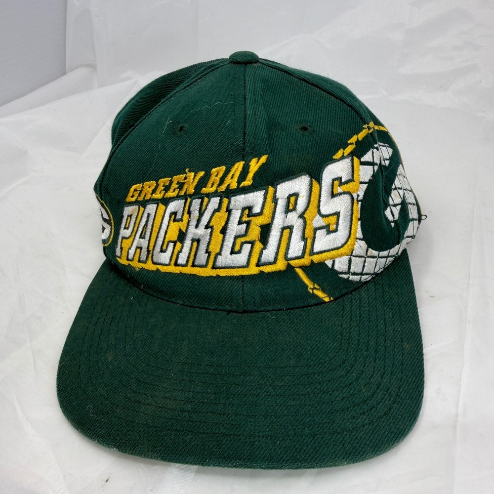 Vintage Green Bay Packers Sports Specialties NFL Pro Line Snapback Hat Green